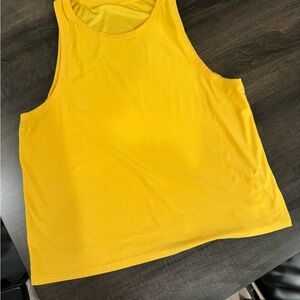 Beyond Yoga Featherweight Rebalance Yellow Tank Top